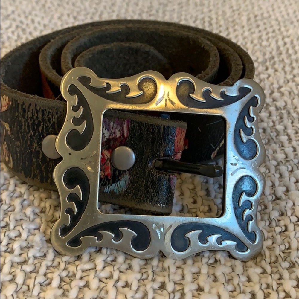Leather vintage pinup cowgirl belt